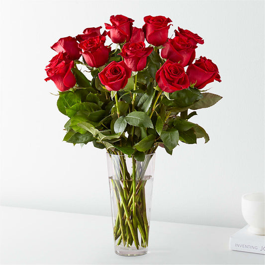 Long Stem Red Rose Bouquet – DIANA'S FLOWERS AND GIFTS, Aurora CO