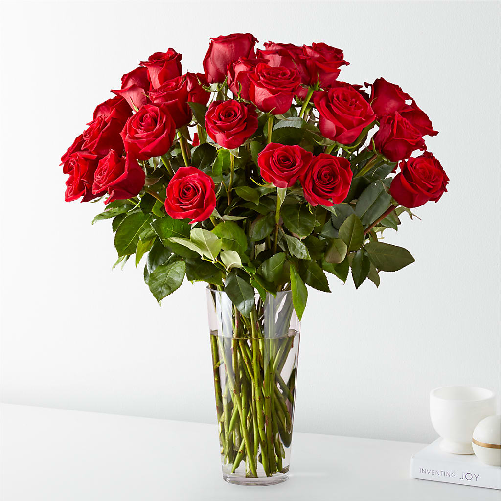 Long Stem Red Rose Bouquet – DIANA'S FLOWERS AND GIFTS, Aurora CO
