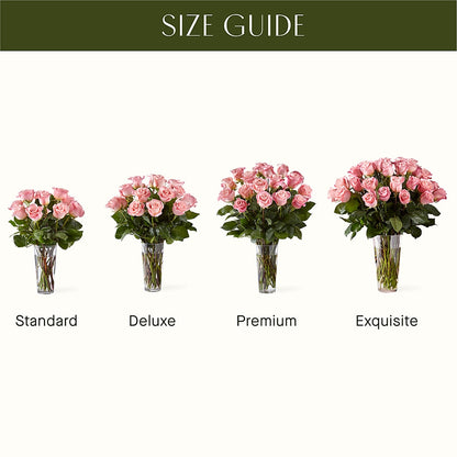 Long Stem Pink Rose Bouquet – DIANA'S FLOWERS AND GIFTS, Aurora CO